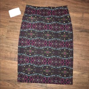 LuLaRoe neon pattern Skirt